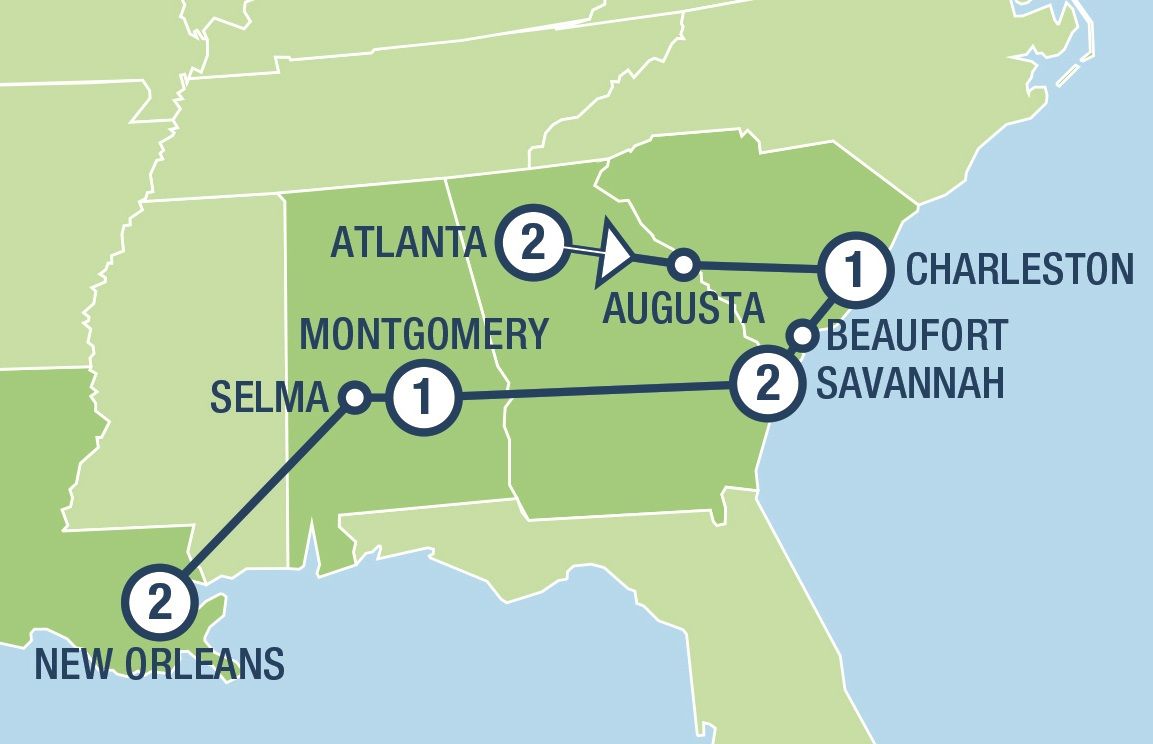 deep south coach tours