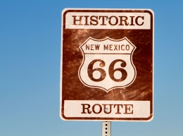 Türtapete Route 66 selbstklebend USA  Urlaub Schilde 1770tp-LI 